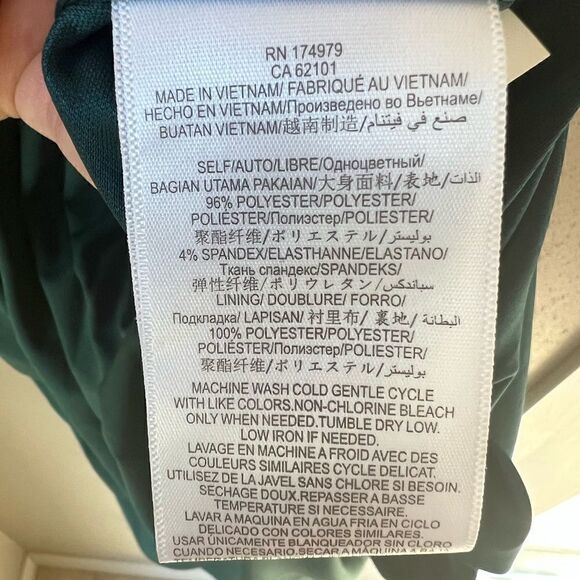 BCBGeneration Twisted Surplice Sheath Dress Bright Elm Size XS Tall - Picture 10 of 14